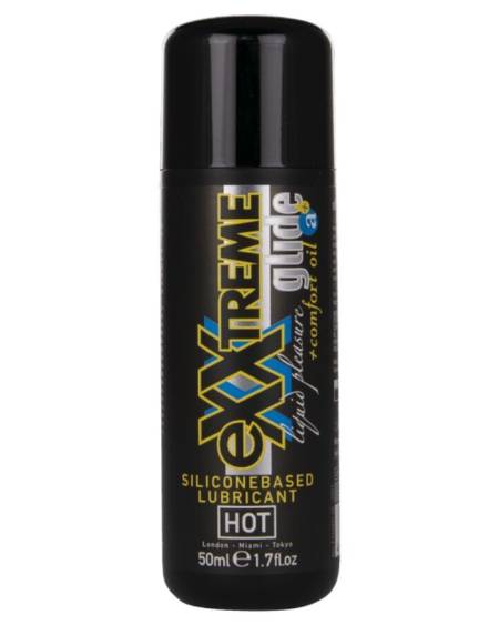 HOT - EXXTREME GLIDE LUBRICANTE BASE SILICONA + ACEITE CONFORT A+ 50 ML