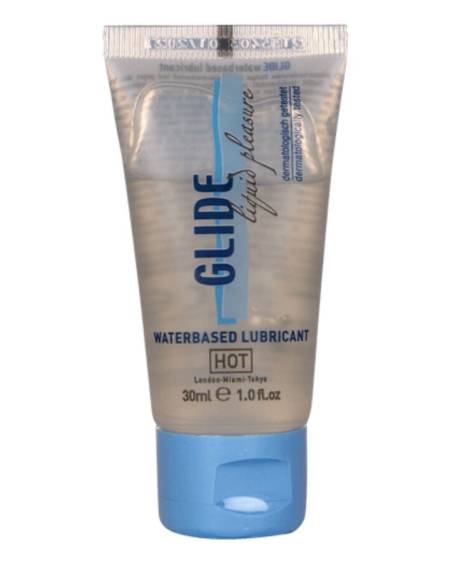HOT - GLIDE LIQUID PLEASURE LUBRICANTE BASE AGUA 30 ML