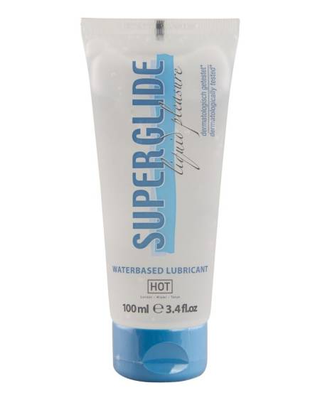 HOT - SUPERGLIDE LIQUID PLEASURE LUBRICANTE BASE AGUA 100 ML