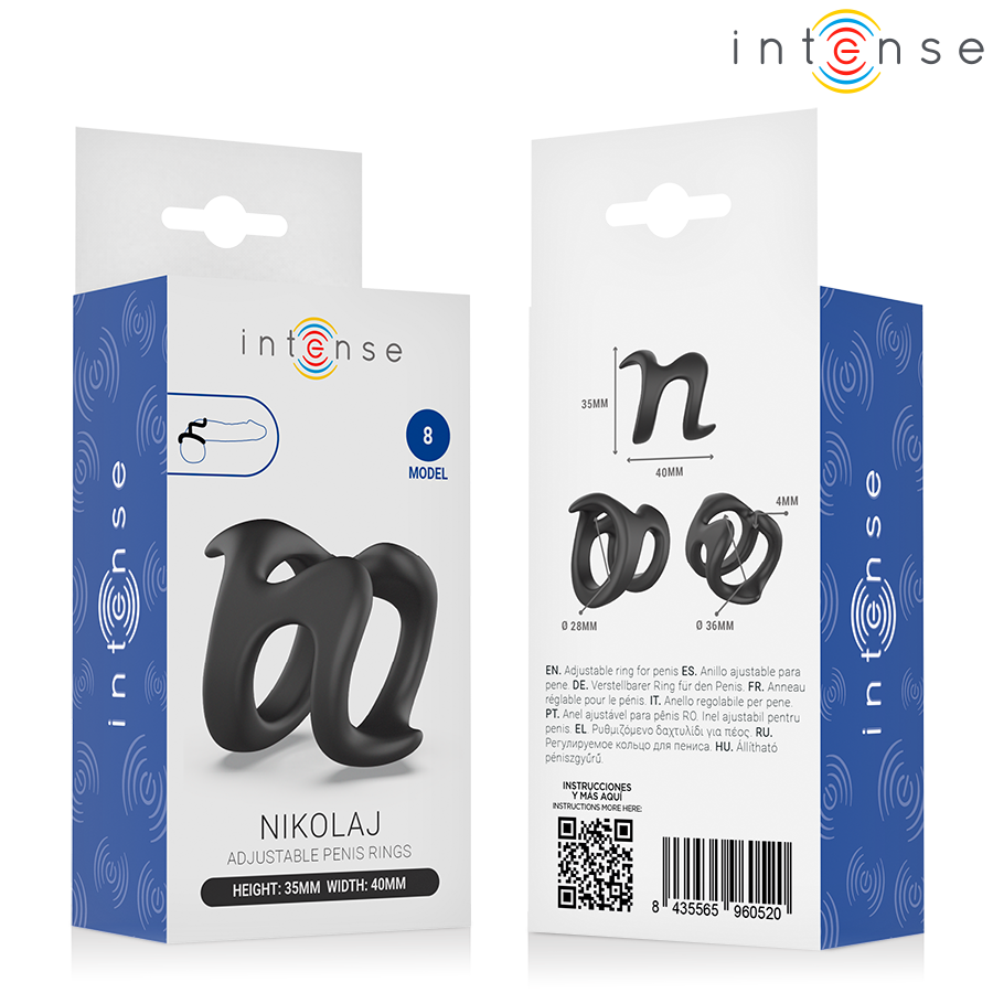 INTENSE - NIKOLAJ ANILLO AJUSTABLE MODELO 8