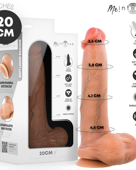 MR INTENSE - BRUCE M DILDO SILICONA 20 CM -Ø- 4.5 CM