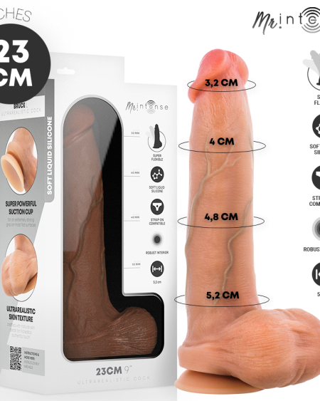 MR INTENSE - BRUCE L DILDO SILICONA 23 CM -Ø- 5.2 CM