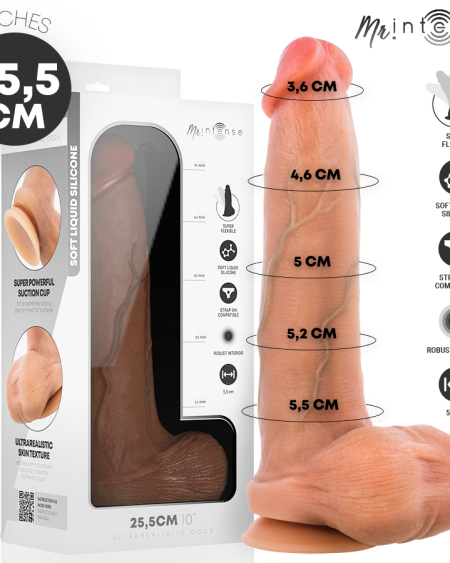 MR INTENSE - BRUCE XL DILDO SILICONA 25.5 CM -Ø- 5.5 CM