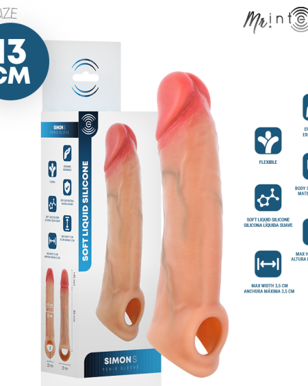 MR INTENSE - SIMON S FUNDA DE PENE SILICONA 13 CM -Ø- 4 CM