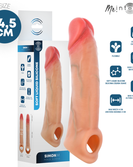 MR INTENSE - SIMON M FUNDA PARA EL PENE SILICONA 14.5 CM -Ø- 4 CM