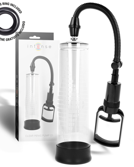 Bomba peniana INTENSE FOR HIM 01 com calibrador incorporado