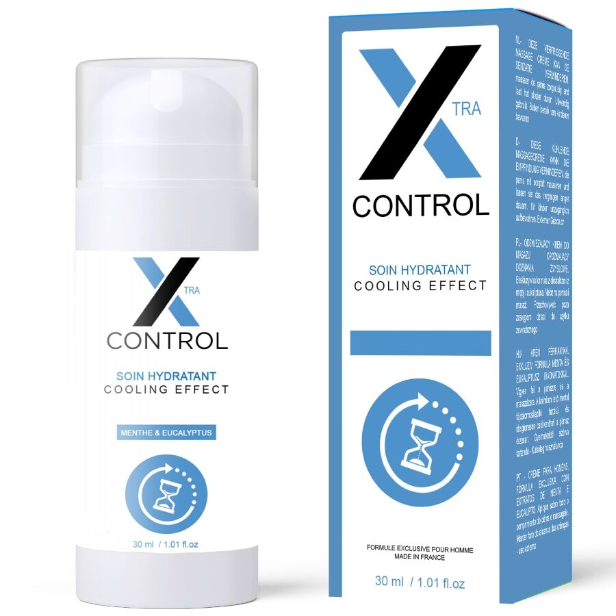 Embalagem do creme retardante RUF X Control de 30 ml