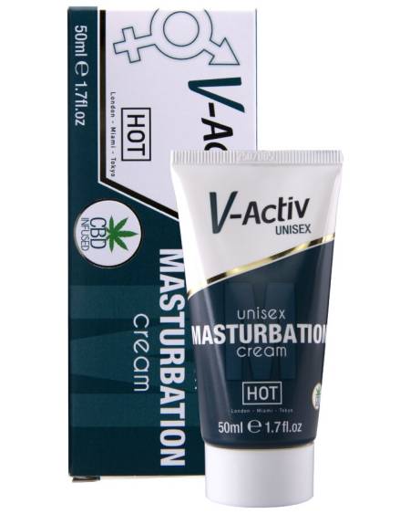 HOT - CREMA DE MASTURBACIÓN CON CBD - UNISEX 100 ML