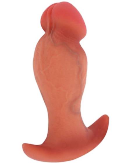 Plug anal realista Inferno da HIDDEN DESIRE em silicone, com veias marcadas e base de segurança
