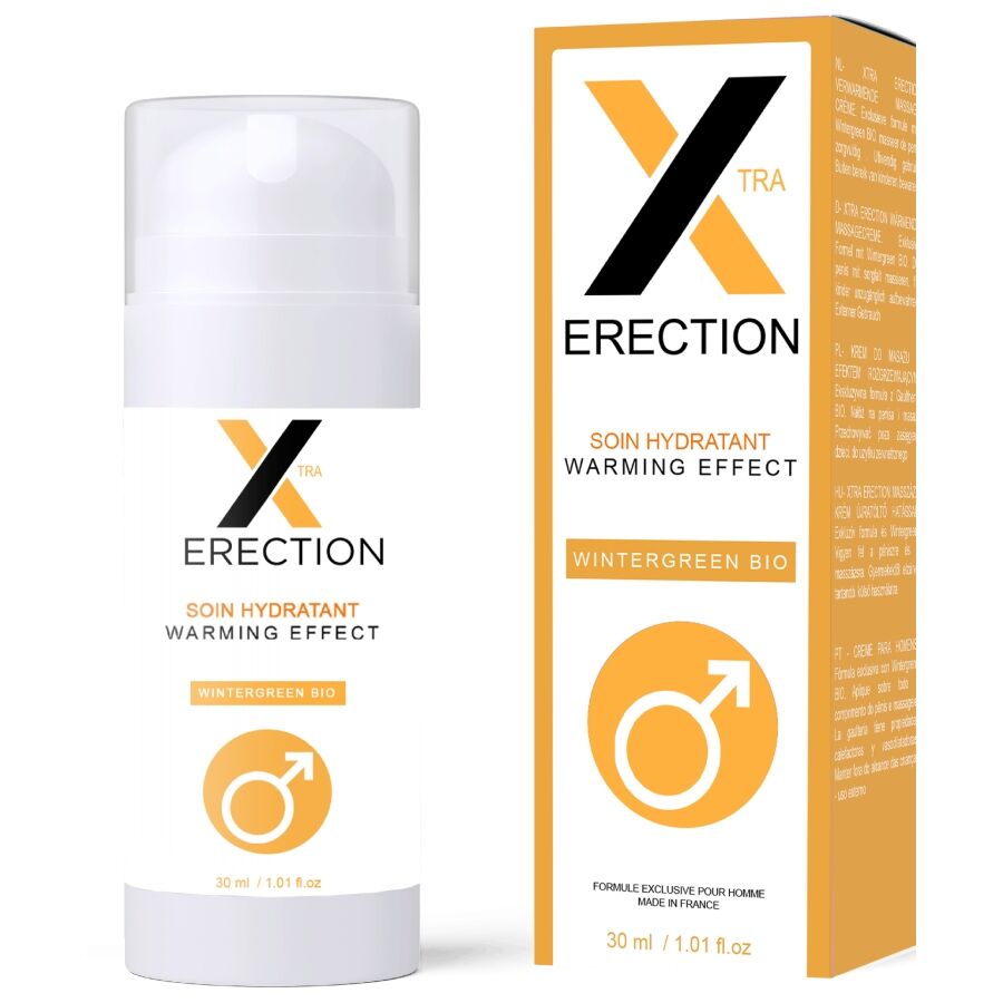 Creme para ereção RUF X ERECTION com efeito de calor, 30 ml