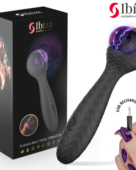 Vibrador IBIZA TECHNOLOGY com esfera de plasma luminosa