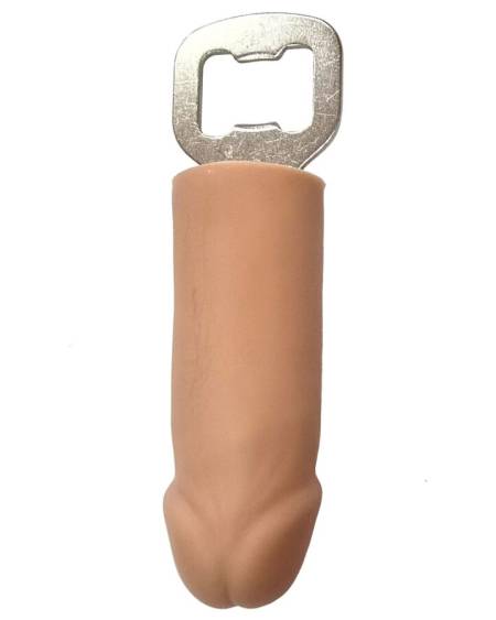 Abridor de garrafas em forma de pénis de borracha