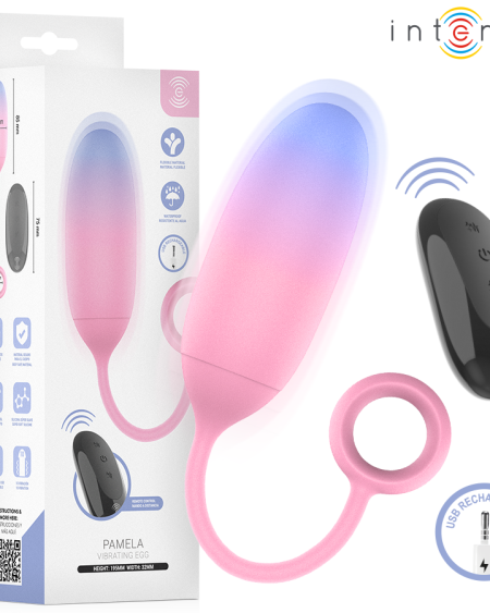 Vibrador de ponto G INTENSE Pamela com acabamento em degradé e anel na base