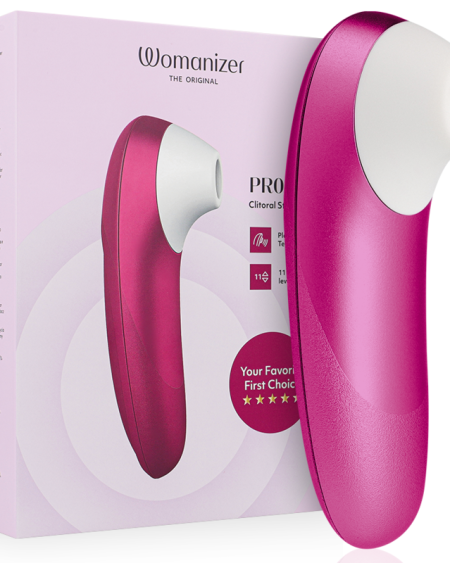 Estimulador de clítoris WOMANIZER Pro Vibrant com cabeça de estimulação alongada