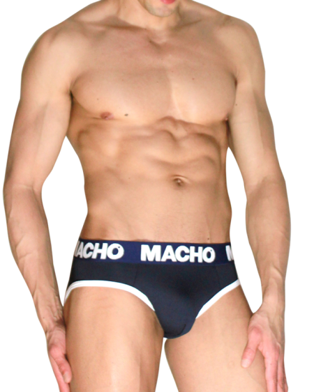 MACHO - MCH008 SLIP CLÁSICO AZUL MARINO M