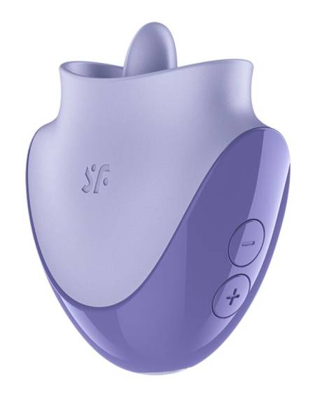 SATISFYER - TONGUE DANCER ESTIMULADOR CLITORIANO CON VIBRACIÓN Y PULSACIONES LILA