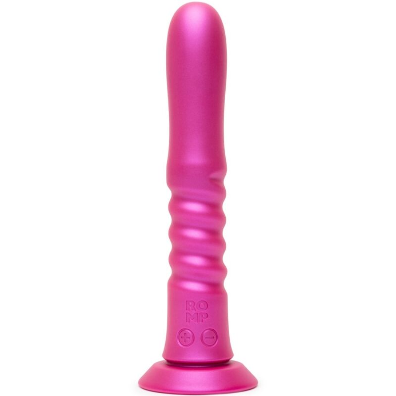 Vibrador de vaivém ROMP Jiggle rosa com ventosa