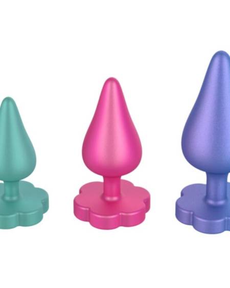 ROMP - LUSTER KIT DE ENTRENAMIENTO ANAL S/M/L CON BASE EN FORMA DE FLOR