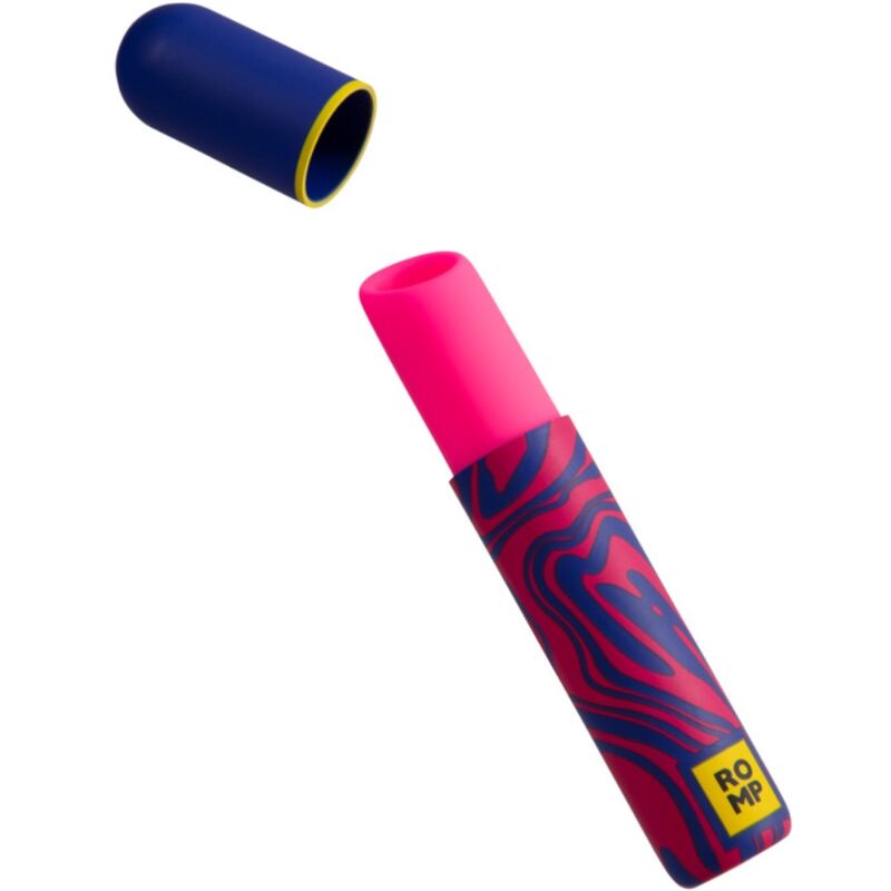 Estimulador de clítoris ROMP Lipstick, com formato de batom e ponta angulada