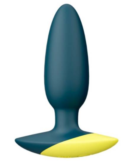 Plug anal vibratório ROMP Bass verde, com silhueta ergonómica