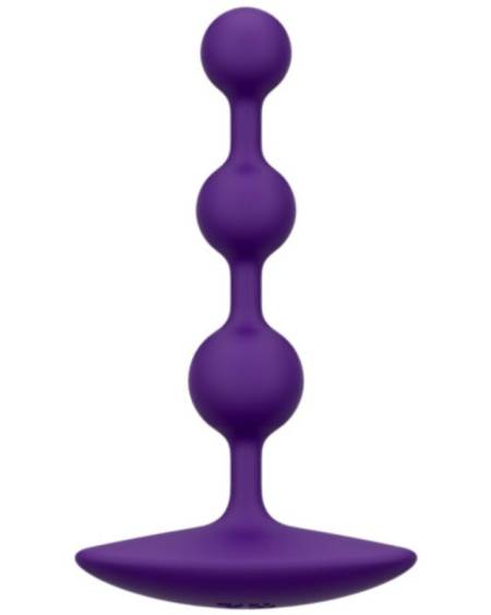 Bolas anais flexíveis ROMP Amp em silicone roxo