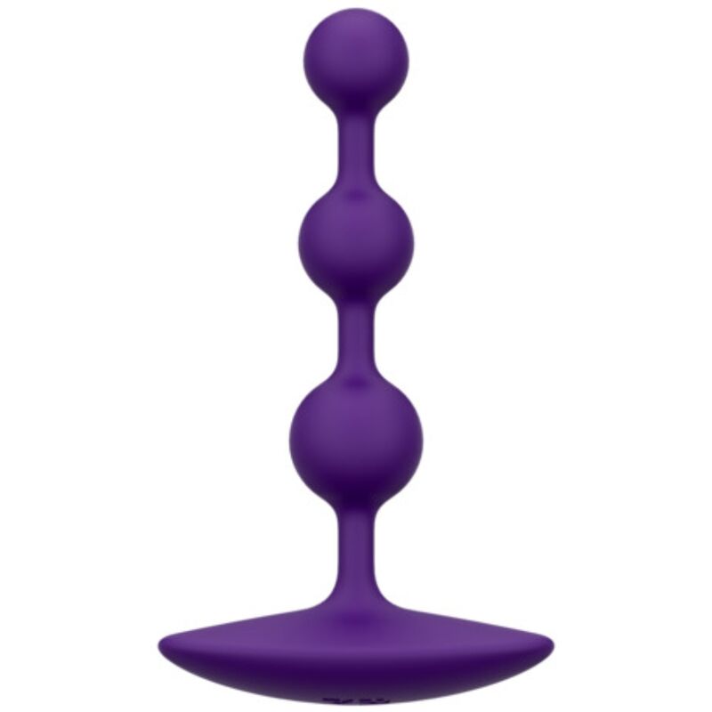 Bolas anais flexíveis ROMP Amp em silicone roxo