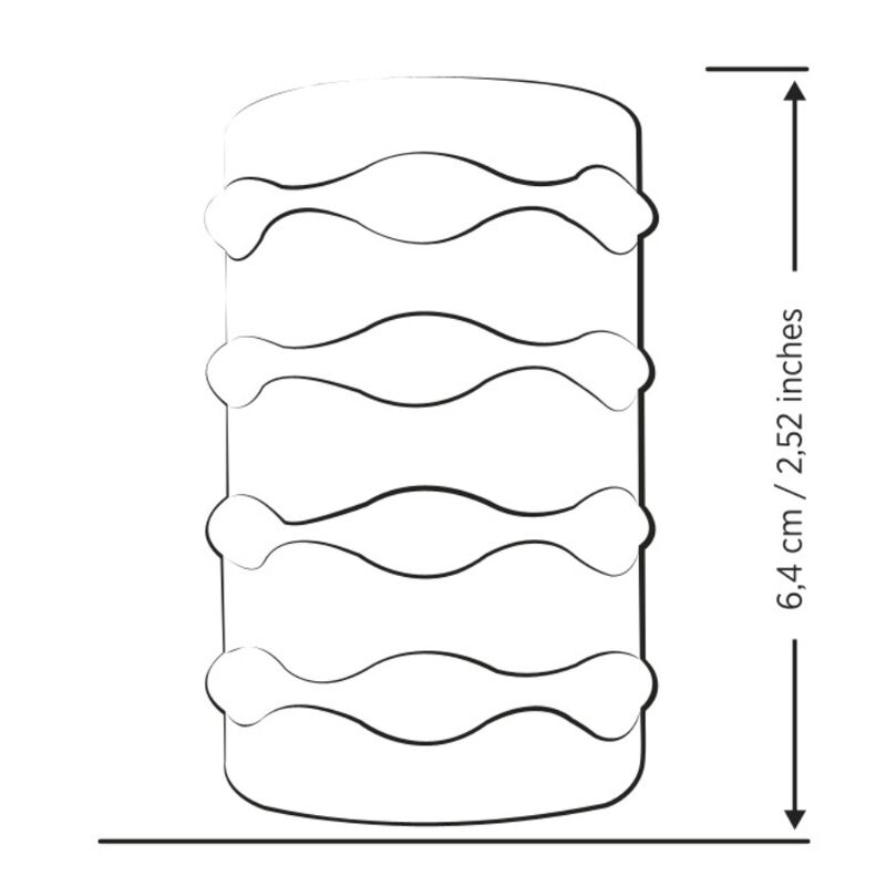 ROMP - MOSH MASTURBADOR MASCULINO TRANSPARENTE CON FUNDA REVERSBLE DE 6 CM