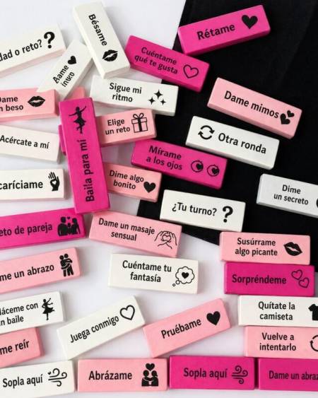 Jogo de sedução DIVERTY SEX Diablo Picante com 16 blocos de madeira e acessórios
