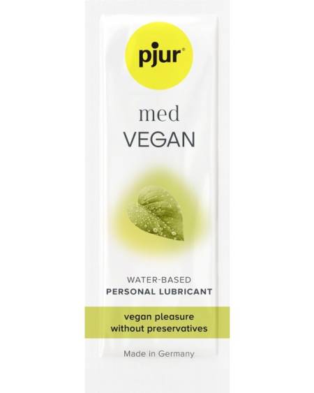PJUR - MED VEGAN GLIDE LUBRICANTE BASE AGUA 2 ML