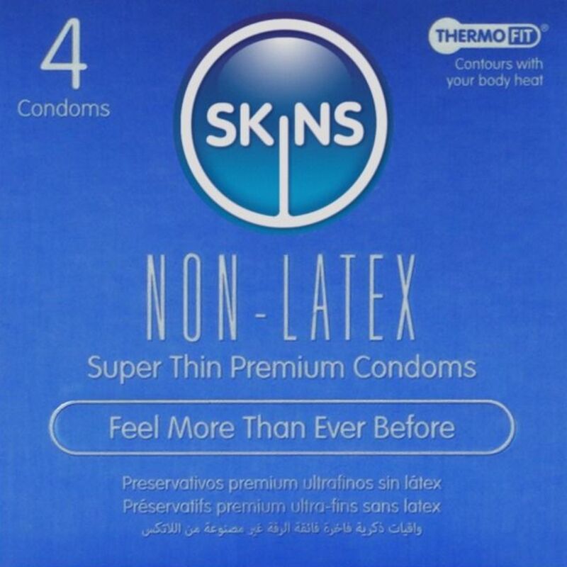 Preservativos SKINS sem látex, ultrafinos e transparentes