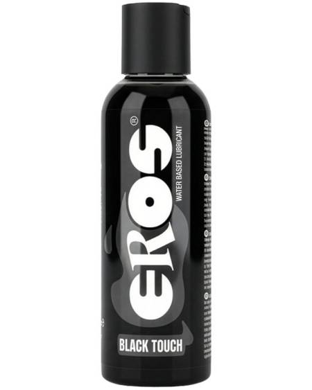Frasco de lubrificante aquoso EROS Black Touch, gel íntimo preto de 150 ml
