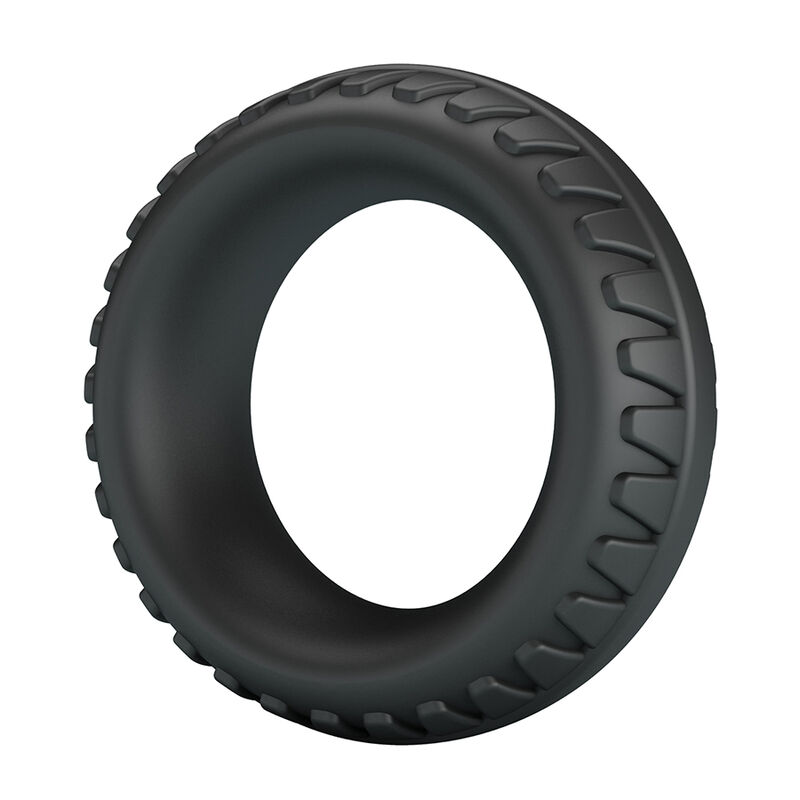 Anel peniano texturizado CRAZY BULL Merritt em silicone preto