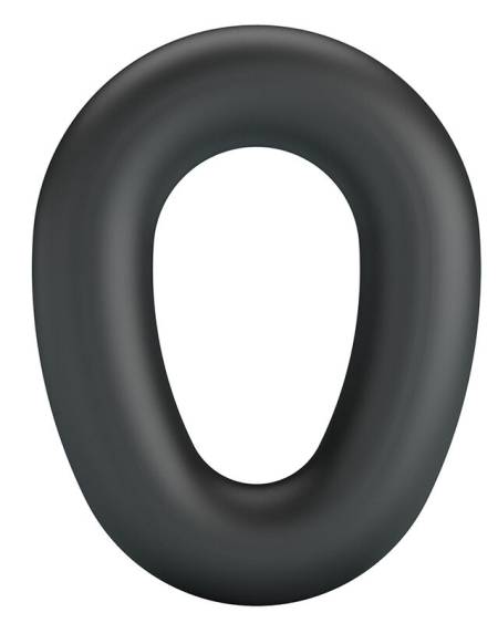 Anel peniano Vesper preto da CRAZY BULL, em silicone macio e flexível