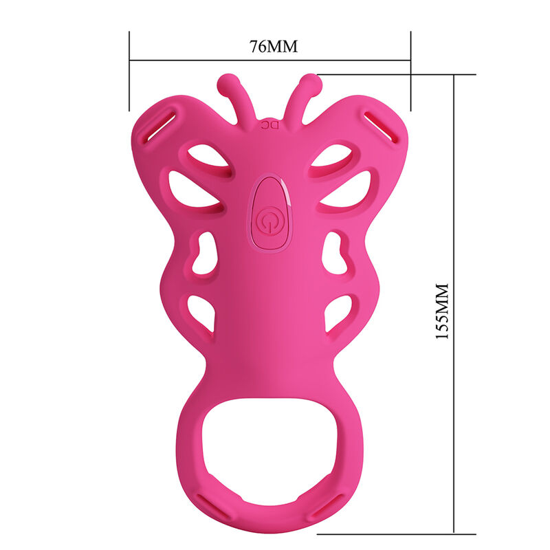 PRETTY LOVE - BUTTERFLY MASAJEADOR TANGA APP CONTROL ROSA