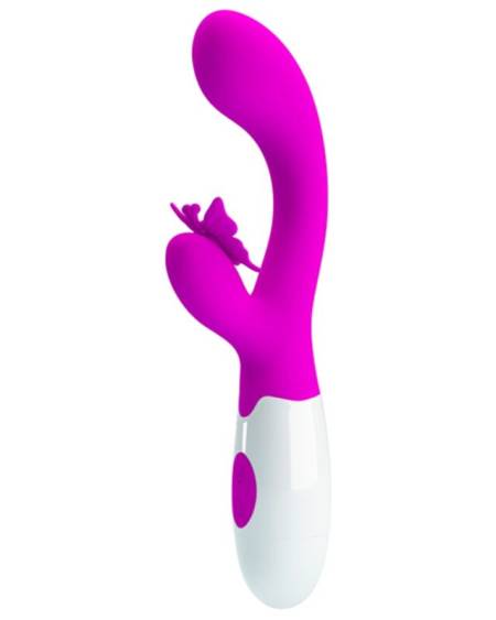 Vibrador coelho Pretty Love Butterfly Kiss roxo com 30 funções