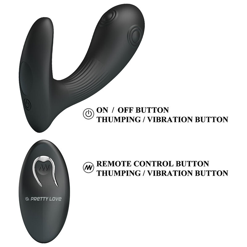 PRETTY LOVE - MIRABELLE VIBRADOR PROSTÁTICO CON CONTROL REMOTO