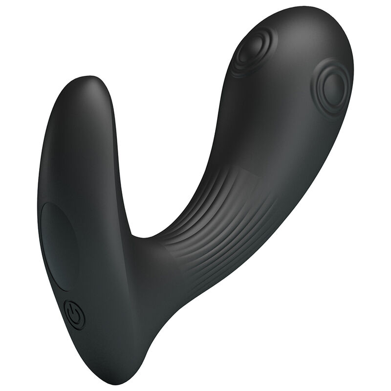 Vibrador prostático Mirabelle preto da PRETTY LOVE com comando remoto sem fios
