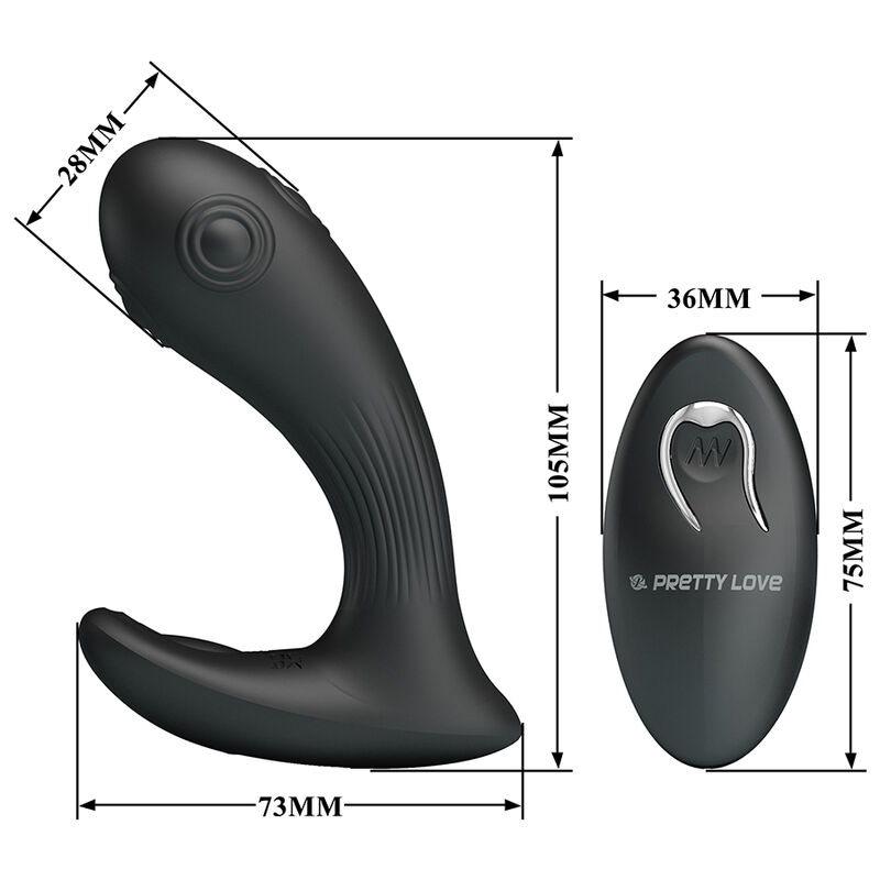 PRETTY LOVE - MIRABELLE VIBRADOR PROSTÁTICO CON CONTROL REMOTO