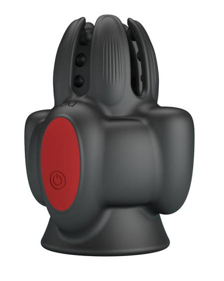 Masturbador automático Pretty Love Wyatt Class Trainer em preto e vermelho