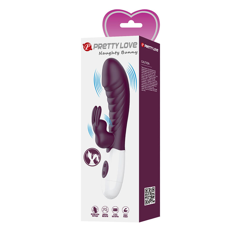 PRETTY LOVE - NAUGHTY BUNNY VIBRADOR RABBIT 30 FUNCIONES MORADO
