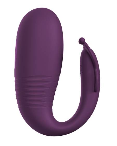 Vibrador ovo PRETTY LOVE Klay roxo com estimulador externo e controlo por aplicação