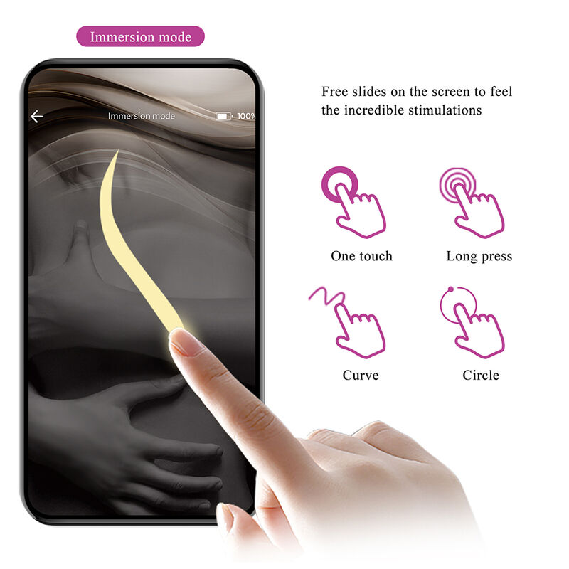 PRETTY LOVE - KLAY VIBRADOR HUEVO CON EMPUJE APP CONTROL MORADO