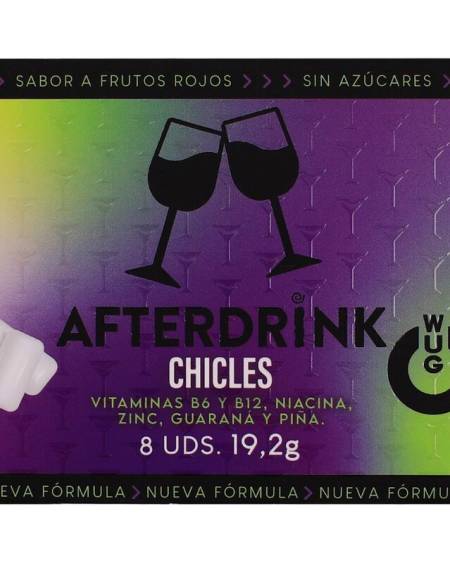 WUG GUM After Drink, suplemento em pastilhas elásticas com sabor a frutos vermelhos