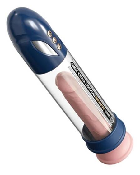 Bomba de vácuo automática PUMP WORX Max Boost Pro Flow azul, com cilindro transparente