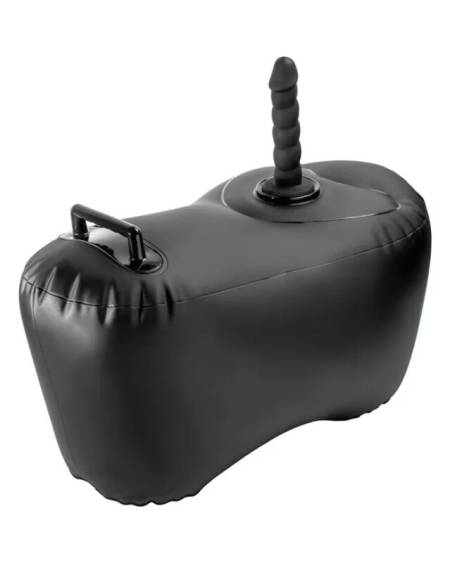 Cadeira insuflável preta BODY DOCK da FETISH FANTASY SERIES com dildo desmontável