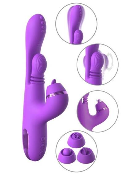 Vibrador coelho roxo Intimotion Pulse Pro Vibe da FANTASY FOR HER