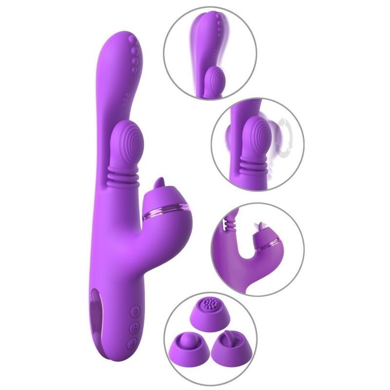Vibrador coelho roxo Intimotion Pulse Pro Vibe da FANTASY FOR HER