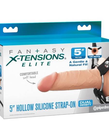 Arnês ajustável FANTASY X-TENSIONS com dildo vazado realista Elite