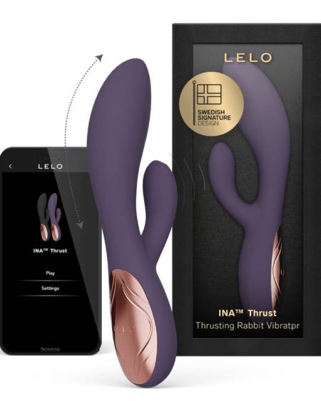 Vibrador coelho LELO INA THRUST com movimento de impulsão