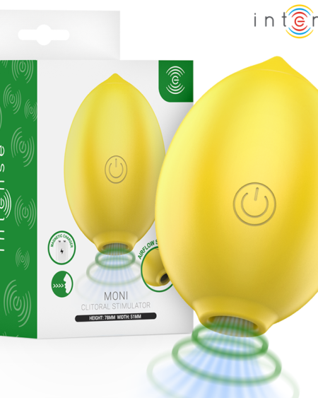 Estimulador de sucção do clítoris Moni da INTENSE FUN TOYS, em forma de limão